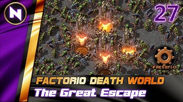 Factorio DeathWorld #27 LOOPY TRAIN STATION REDESIGN | Lets Play