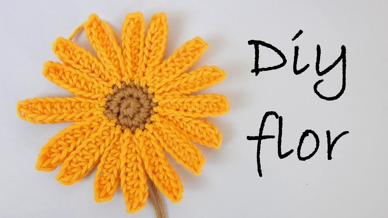 Como tejer una MARGARITA a crochet/ flor amarilla