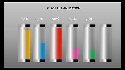 "How to Create these Beautiful Glass Fill Animation"