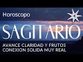 ♐ SAGITARIO ♐ AVANCE CLARIDAD Y FRUTOS CONEXION SOLIDA MUY REAL ❤️💵 #horoscopo #sagitariohoy