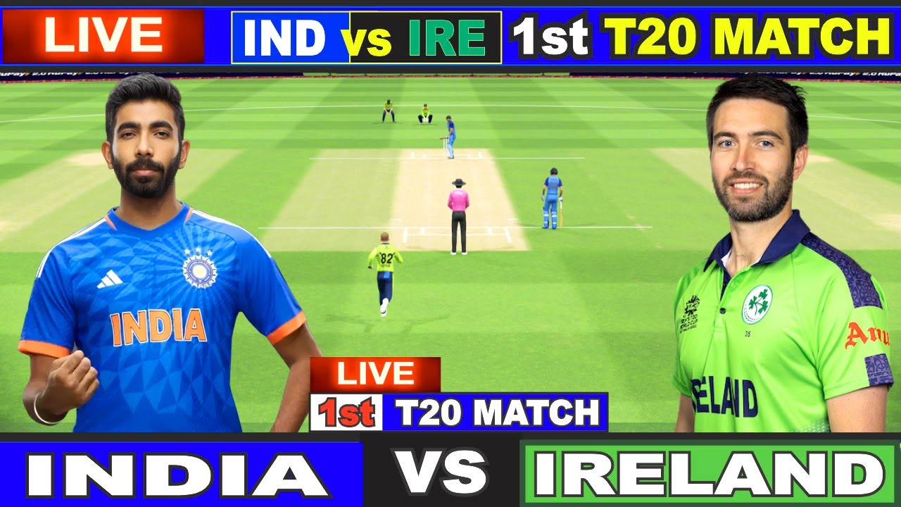 🔴 Live India Vs Ireland, 1st T20 - Dublin Live Cricket Match Today - IND vs IRE LIVE