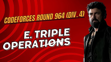 E. Triple Operations || Codeforces Round 964 (Div. 4) || Explanation || #codeforces #dsa