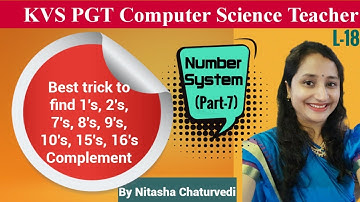 KVS PGT Computer Science|L-18|Number System P-7|1