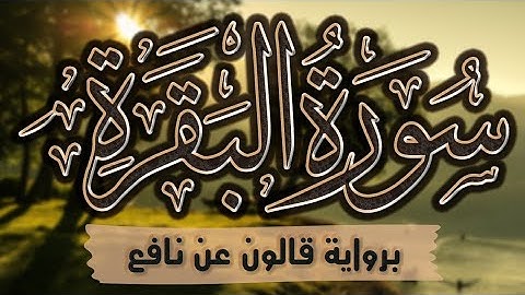 سورة الفاتحة والبقرة كاملة ومكتوبة برواية قالون عن نافع |~ المصحف المرتل للقارئ: أحمد المجيدي