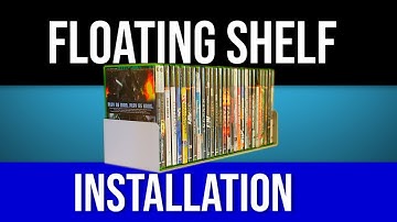 INSTALLING FLOATING SHELVES:  Wallniture floating shelves to display video games, DVDs, CDs etc.