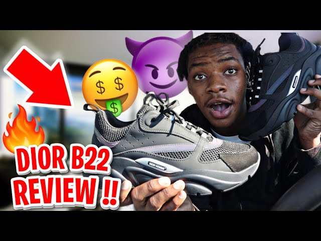 DIOR b22 Sneakers On Feet & Unboxing