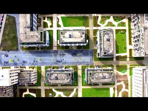 Awesome Google Earth zoom in with drone flight - Heijmans
