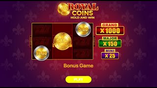 Royal Coins Hold and Win slot Playson - Bonus Game (Gameplay) screenshot 5