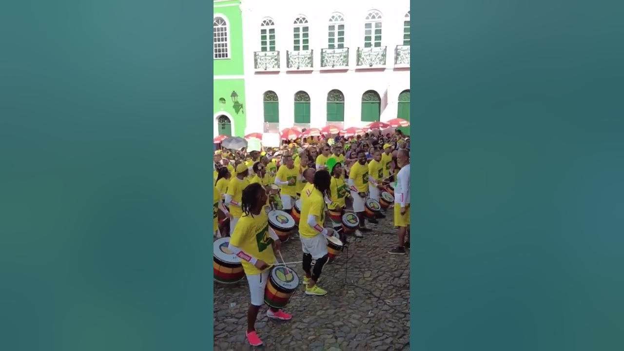 Pelourinho Olodum Torcida Copa do Mundo Salvador Bahia Brazil 🇧🇷