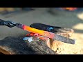 Wood Chisel | Making a rough cut from a rusty old three blade file