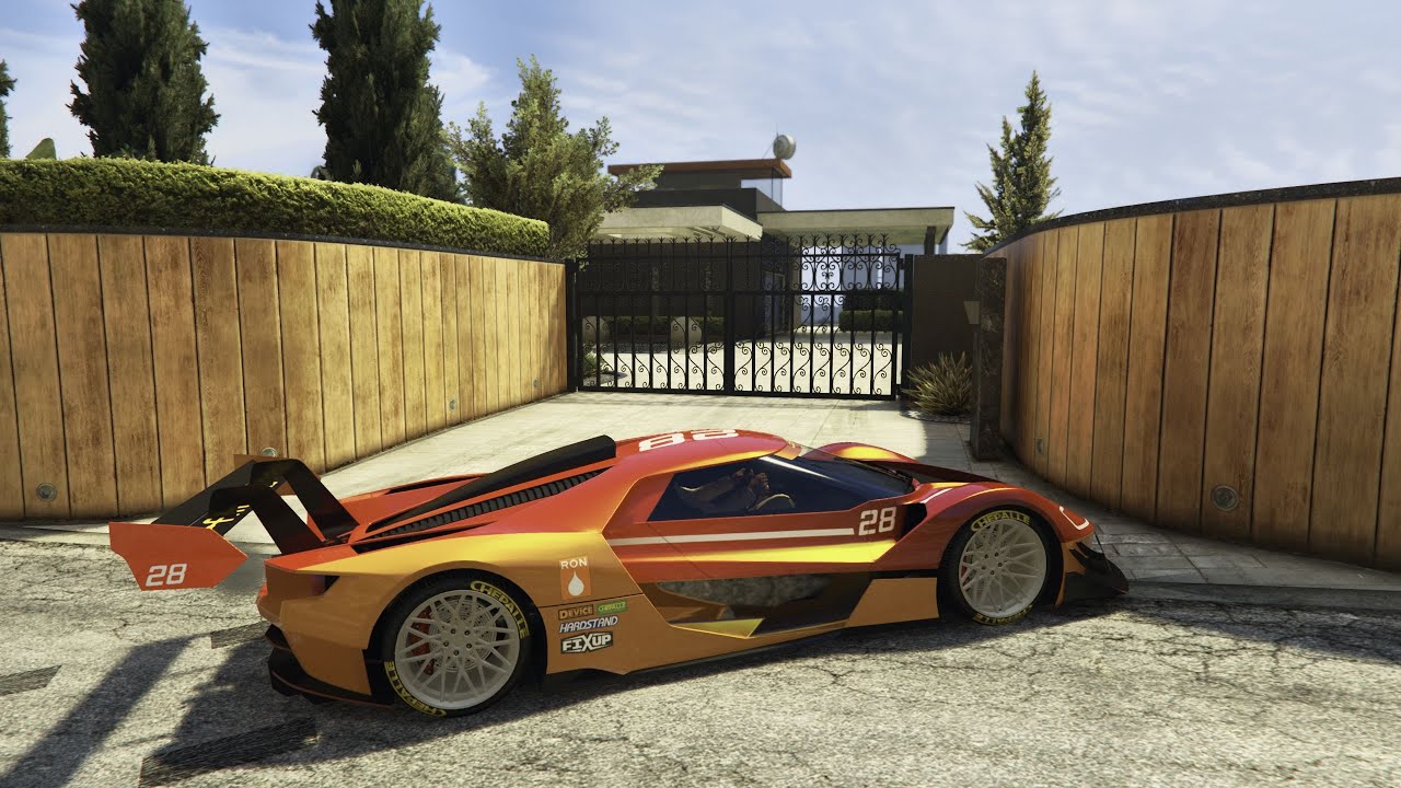 GTA online DLC A safehouse in the hills. Vapid FMJ MK V Customization.