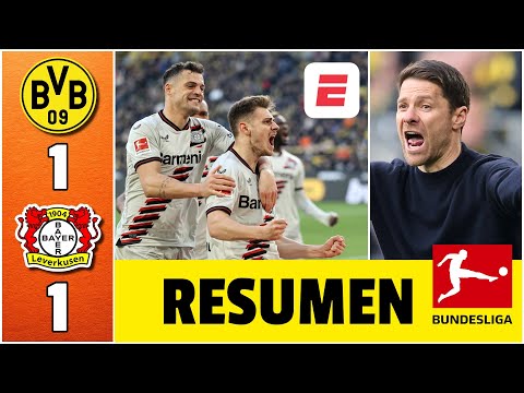 Bayer Leverkusen rescató empate e invicto en el último suspiro ante Borussia Dortmund 