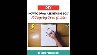 ⚡ How to Draw a Lightning Bolt – Easy Step-by-Step Guide! 🌩️  #howtodraw #drawingtutorial