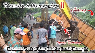 Menegangkanevakuasi Truk Terjun Ke Jurang