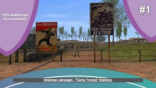 "CoD: 1" (2003, PC) - blind playthrough - part 1 - chapter 1: "Camp Toccoa" (training).