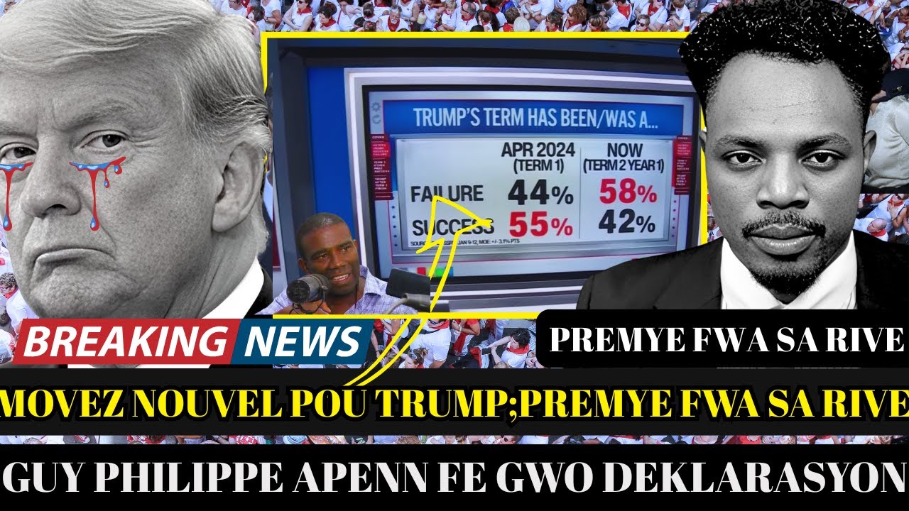 MOVE NOUVEL POU DONALD TRUMP SA POKO JANM RIVE ETAZINI,AYISYEM KI MOURI NAN MEN ICE,GUY PHILIPPE PAL