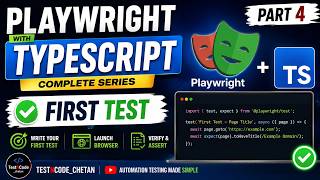 Playwright with TypeScript – First Test | Write & Run Your First Automation Test 🚀