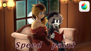 Sabrina and N [SPEED PAINT]