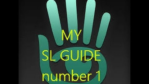 A guide to Secondlife..........