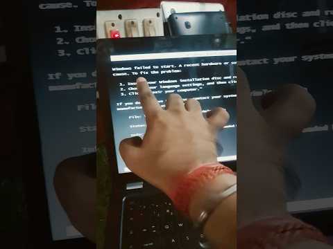 Windows failed to start #error #laptop #reels #viralvideo #shortvideo #crash #os #viral