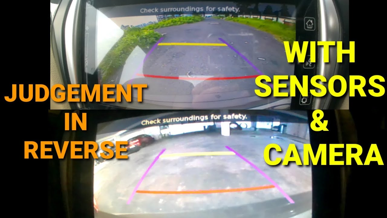 Maruti Suzuki ciaz Judgement in reverse gear | Safe distance with sensors, camera & rear view mirror