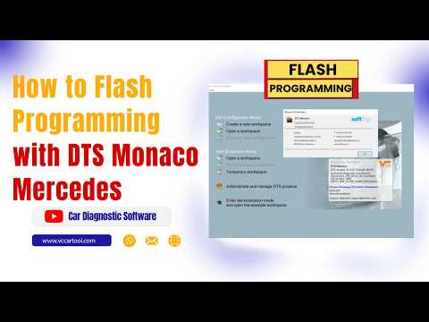 How to Flash Programming with DTS Monaco Mercedes