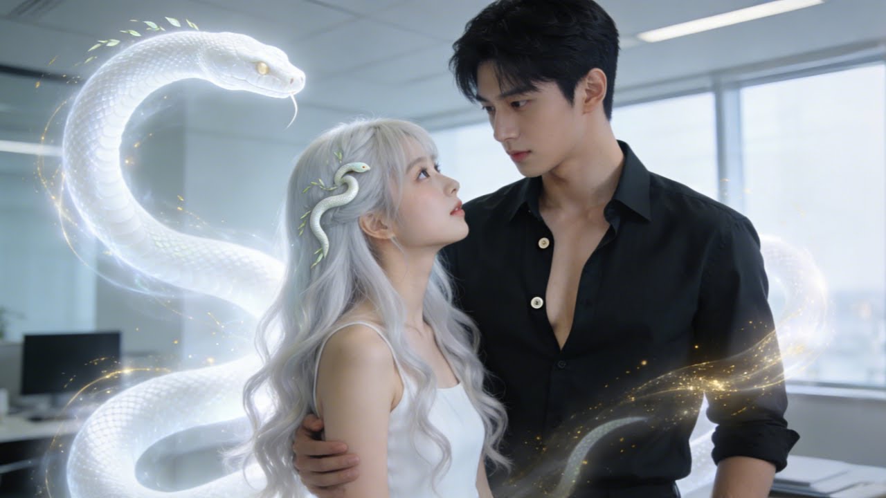 La Serpent Blanc devient humaine, sauve un PDG et scelle leur destin.