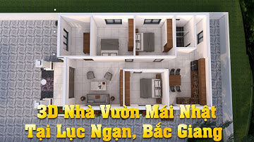 3D Nhà Vườn 3 Phòng Ngủ Từ Sơn, Lục Ngạn, Bắc Giang| Công Ty CP Kiến Trúc HCG