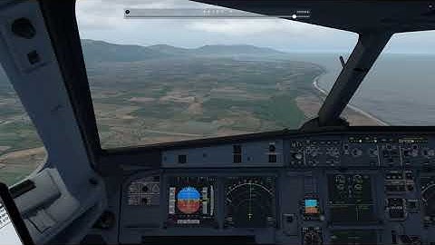 X-Plane 11 | Toliss A319 | Bastia Poretta approach fully manual