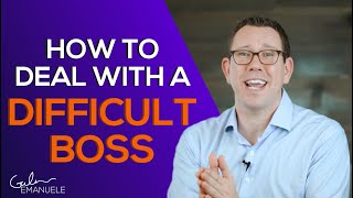 3 Ways to Handle a Difficult Boss | #culturedrop | Galen Emanuele