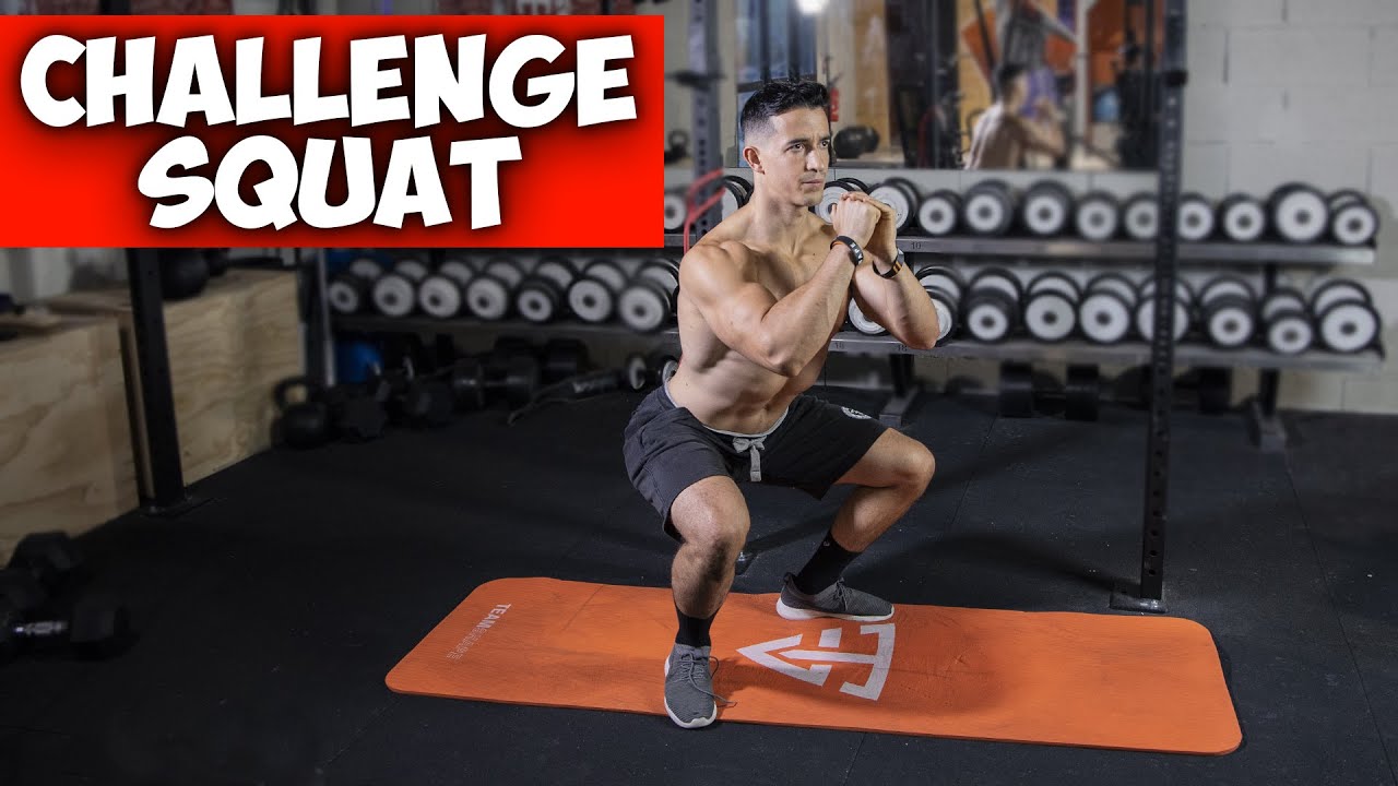 Challenge squat super intense en 3 minutes ! (bring sally up) - YouTube