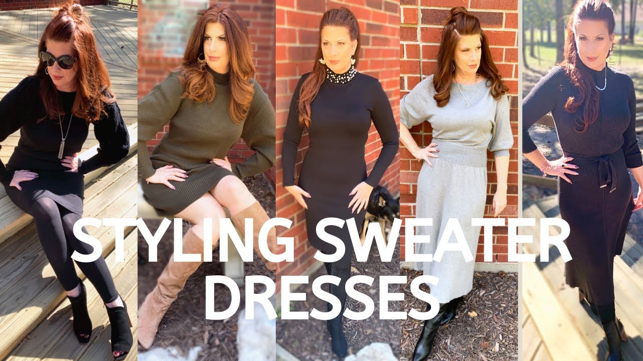 HOW TO STYLE SWEATER DRESSES/2020/Fashion over 50