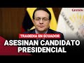 El momento del asesinato al candidato presidencial FERNANDO VILLAVICENCIO en Quito | Gestión