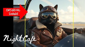 NIGHTCAFE Outpainting - How It Works