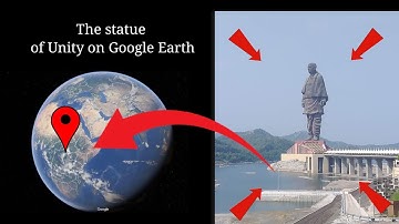 The statue of Unity on Gujarat India on Google Earth and Google map Google Earth 2.0 viral video