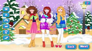 Girls Dress up games: Winter Friends Style screenshot 5