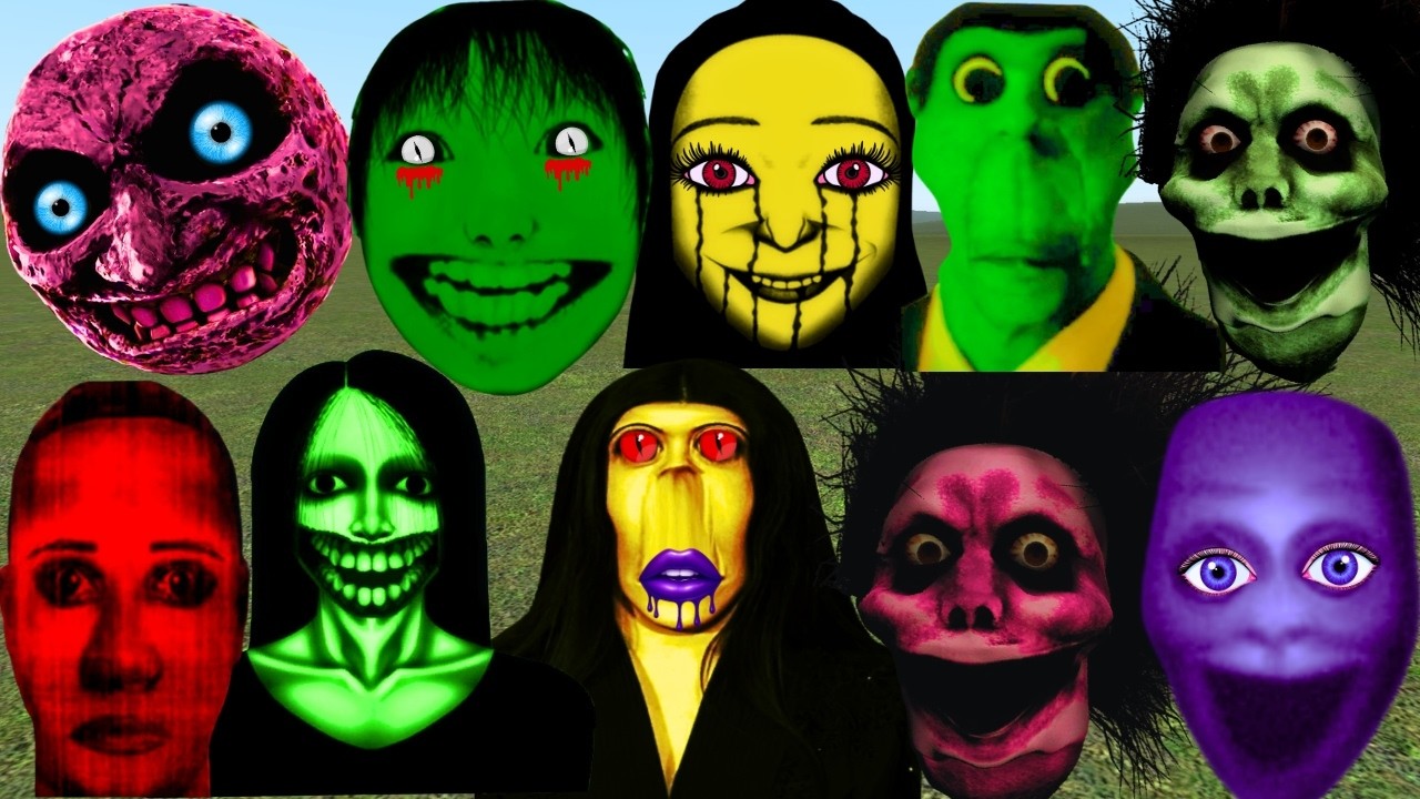 Kuchisake Onna, Yoshie kimura, Jungler Original, Alpha Wyrms,Termina    Vs Towers In Garry's Mod