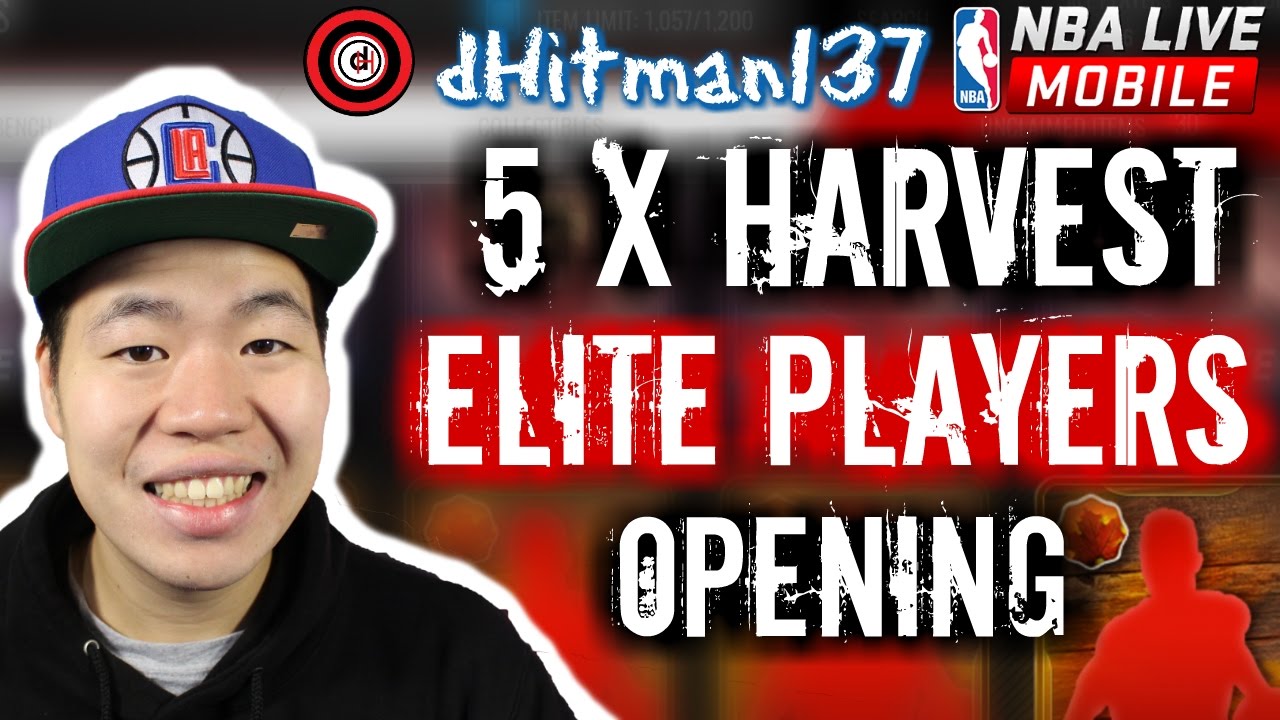 5 Elite Harvest Players - Lovely Elite Pulls - Nba Live Mobile Pack Opening