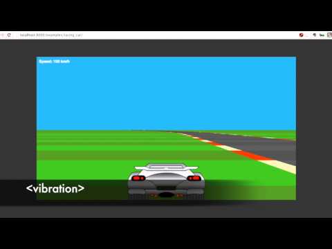 Vibration API demo with racer