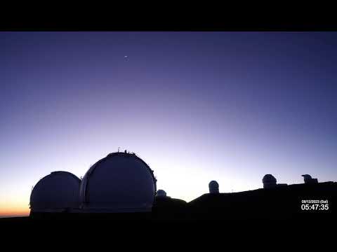 Perseids Meteor Shower LIVE  DAY 1/3   11th Aug  2023  from the Subaru Telescope on MaunaKea, Hawaii