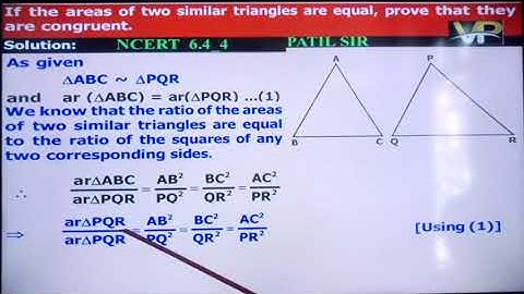 class 10th NCERT MATHS TRIANGLES EXERCISE  6.4 Q4
