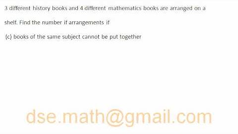 HKDSE Maths Core - Permutation & Combination 8