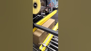 Automatic carton case box tape sealing nailing packing machine