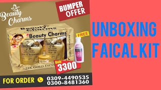 Unboxing beauty charms 24k gold faical kit screenshot 4