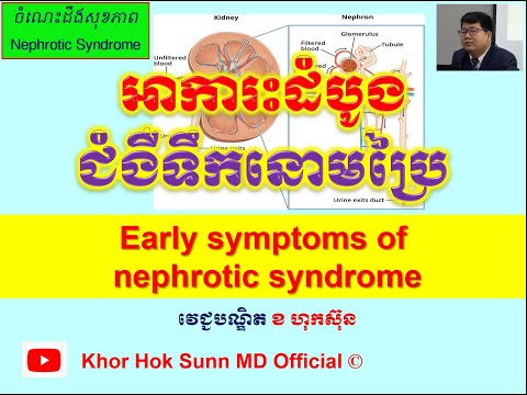 Early symptoms of nephrotic syndrome/អាការះដំបូងជំងឺទឹកនោមប្រៃ l Khor Hok Sunn MD Official