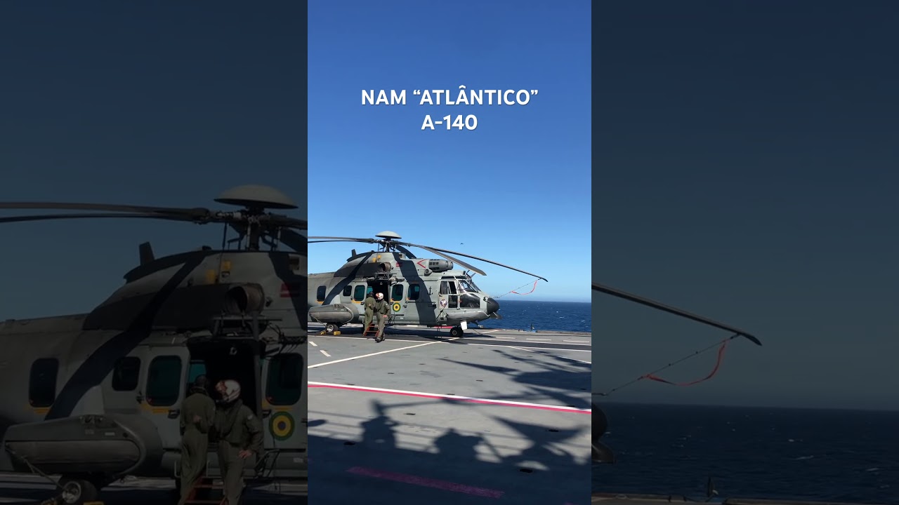Navio-Aeródromo Multipropósito (NAM) “Atlântico” (A-140) #marinha #navy adlı videoyu YouTube'da izle Navio-Aeródromo Multipropósito (NAM) “Atlântico” (A-140) #marinha #navy adlı videoyu YouTube'da izle