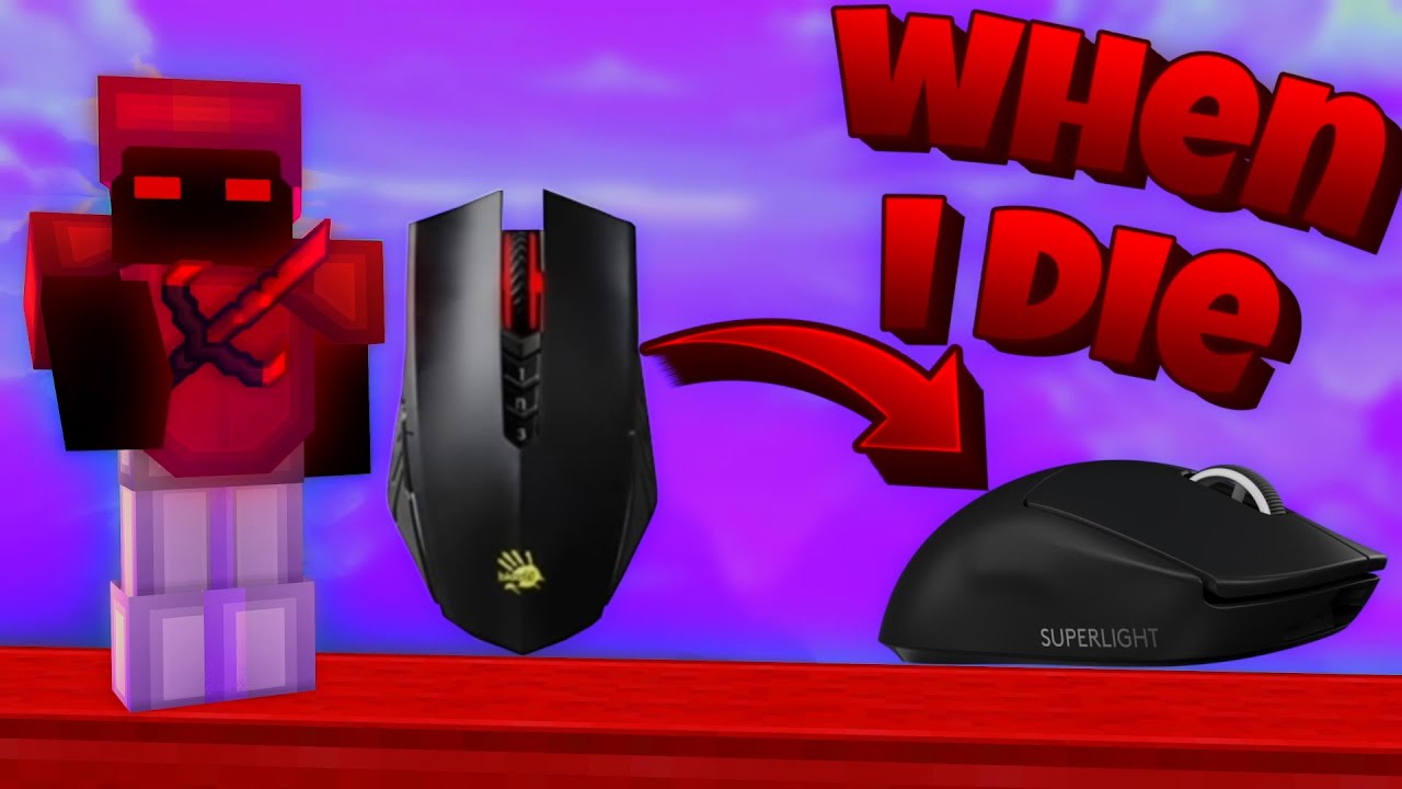 BEDWARS BUT EVERY TIME I DIE I SWAP MOUSE | HYPIXEL BEDWARS