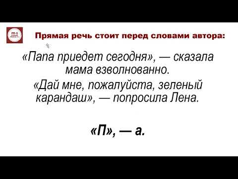 Знаки препинания в предложениях с прямой речью