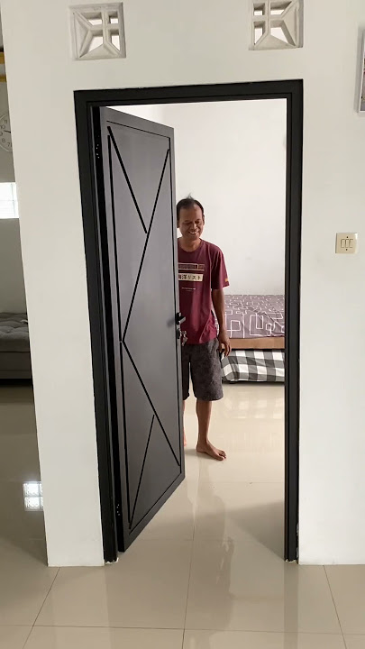 Ide pembuatan Pintu besi doubleplat model aestetik