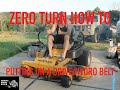 How To Change the Hydro/Drive Belt On A Hustler Raptor SD Zero Turn Mower
